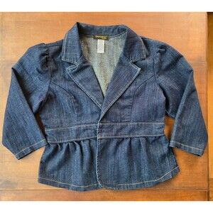 vintage y2k Roommates California gold metallic glitter Jean jacket size xl